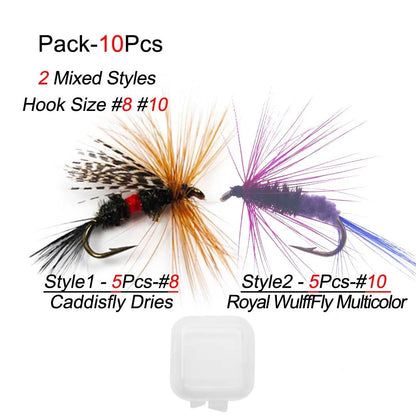Assorted Dry and Wet Flies (10 Pack)
