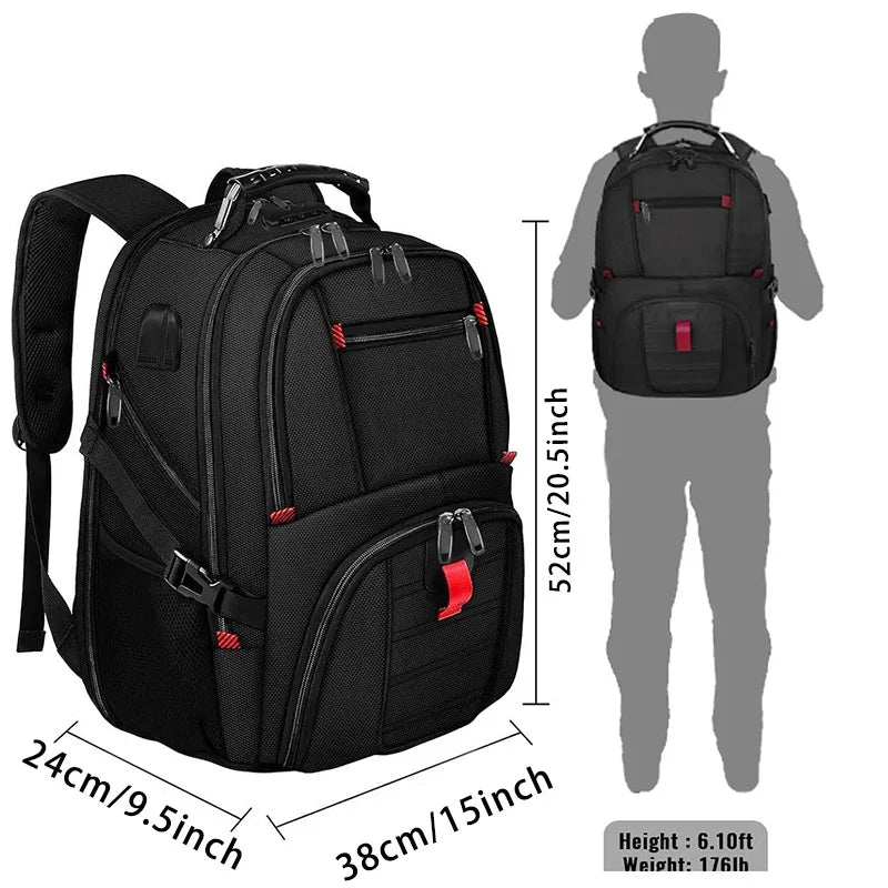 50L 80L Backpack Large Travel Backpack Men Separate Shoe Compartment Business Bag Outdoor Sports Man Black Storage Backpacks