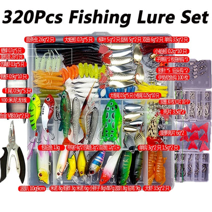 Soft and Hard Bait Lure Kit with Box