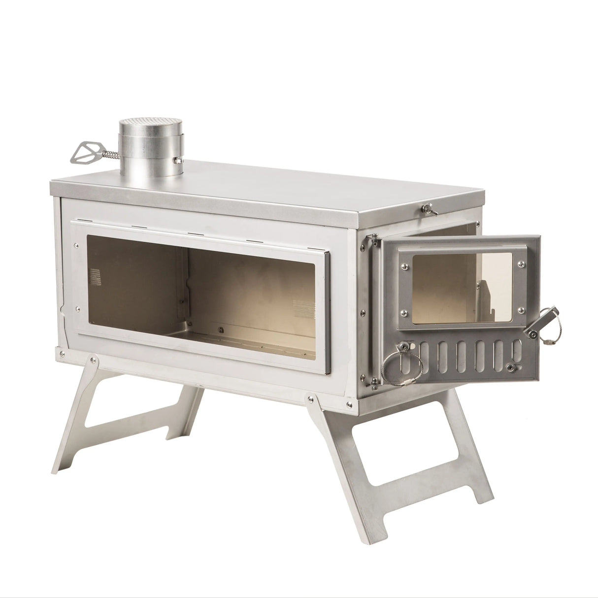 HOT TENT STOVE GLASS SIDE WINDOWS Accessories HOT Tent  Chimney Cap Camping Accessories camping equipment