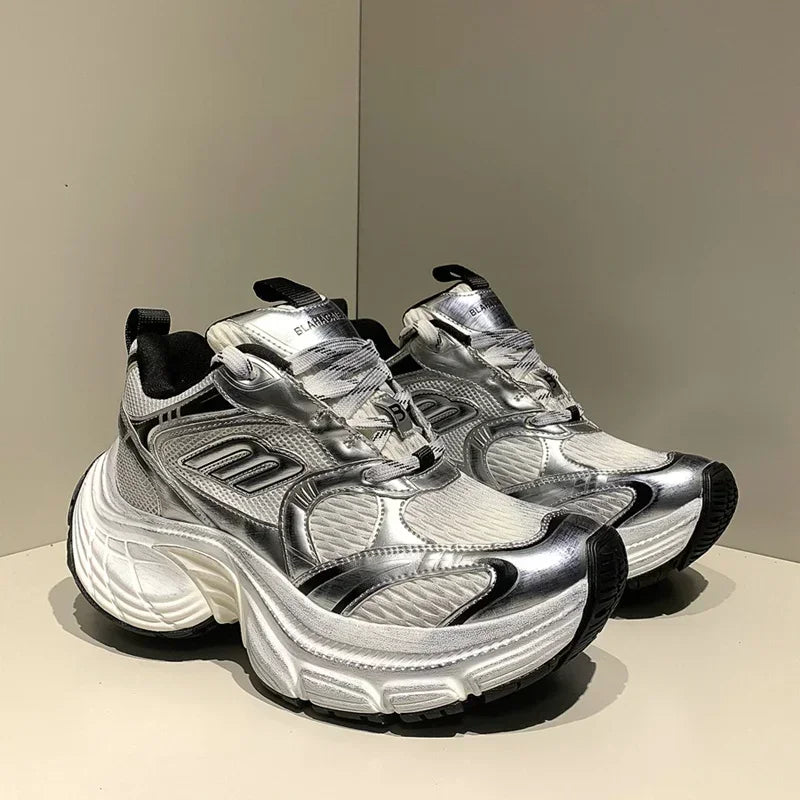 Men’s & Women’s Platform Sneakers – Genuine Leather Casual Walking & Sports Shoes
