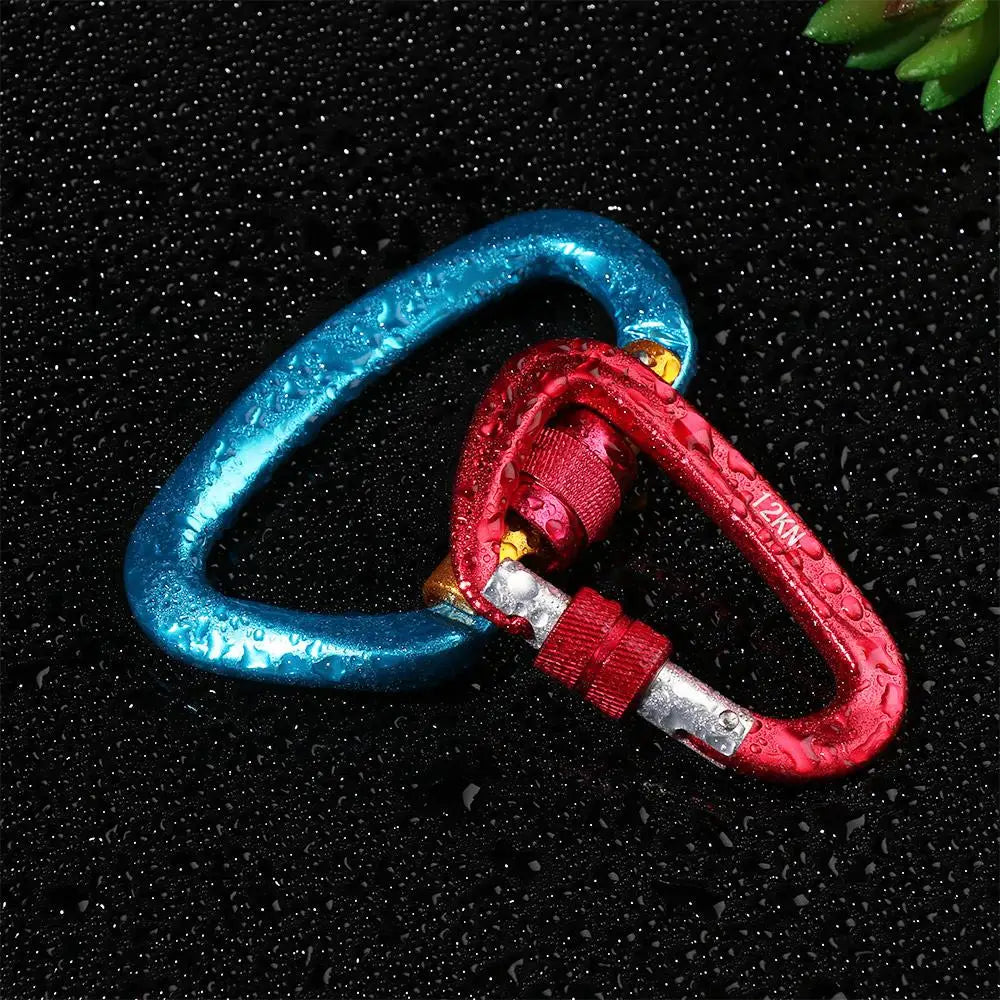 Quality Aluminum Security Master Lock Accessories Mountaineering Protective Equipment Professional Carabiner Climbing Key Hooks