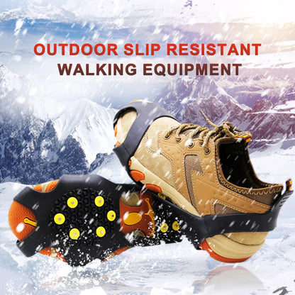 10-Teeth Anti-Slip Crampons | Ice & Snow Cleats for Walking, Hiking & Climbing