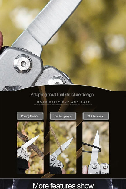 Multi-tool Pliers Outdoor Combination Knife Pliers Stainless Steel Folding Portable Multi-purpose Camping Survival Pliers Tools