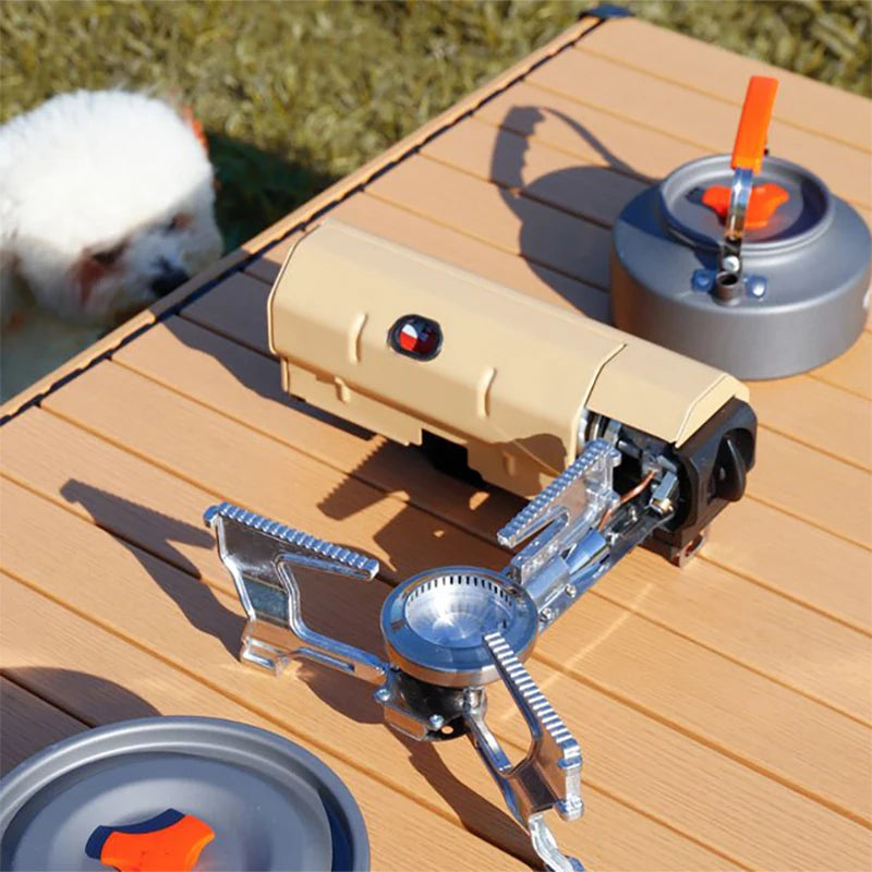 TARKA Camping Cassette Stove Outdoor Folding Gas Burner 2600w Fire Furnace Kitchen Cookware Suitable For Toursit Hiking Picnic