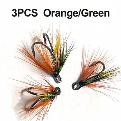 Double Hook Salmon Wet Flies (3 Pack)