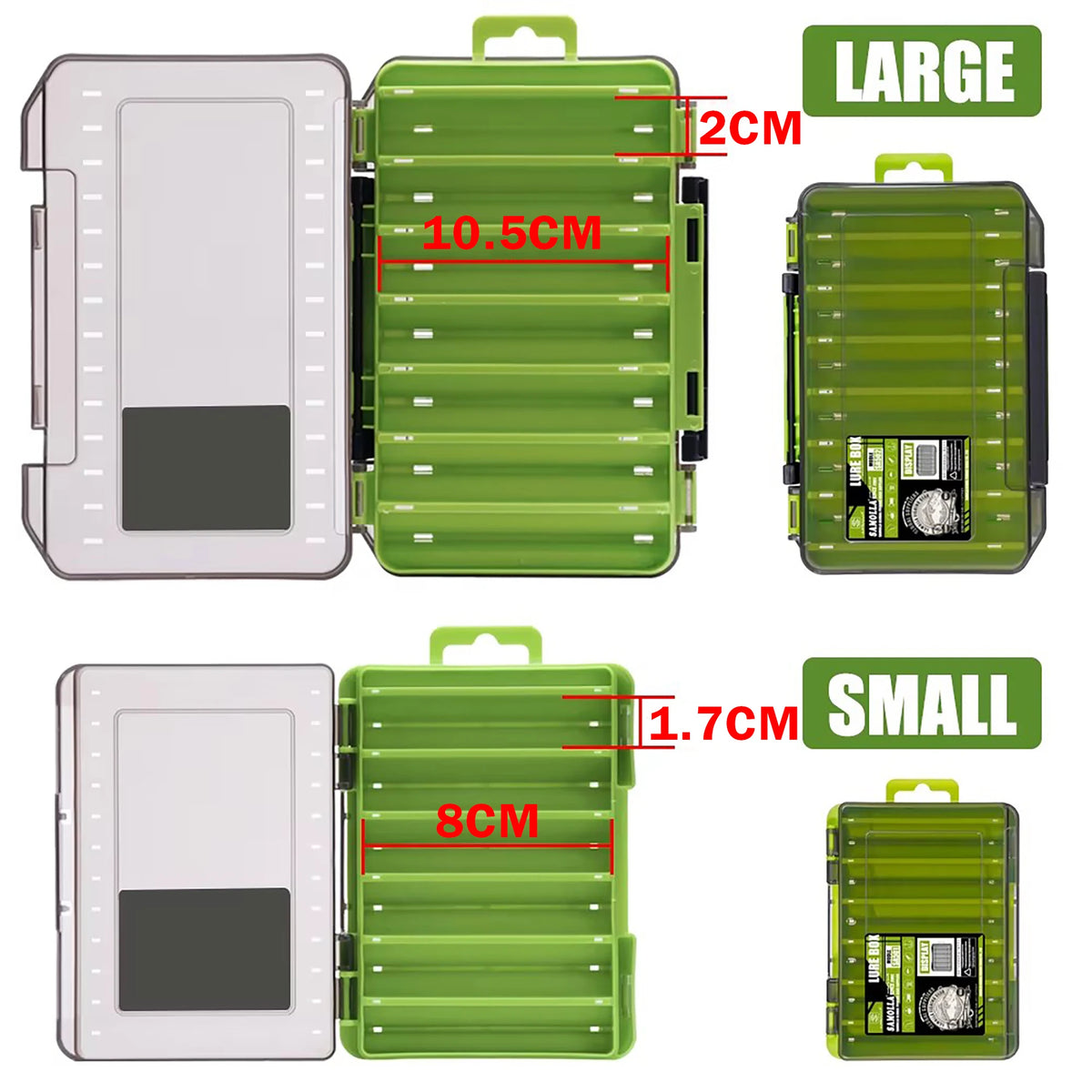 SAMOLLA 14-Compartment Tackle Box