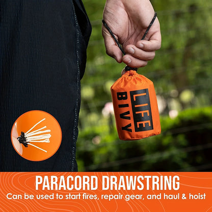 Portable Waterproof Emergency Survival Sleeping Bag Outdoor Edc Camping Gear Thermal Sack First Aid Rescue Kit Mylar Blanket