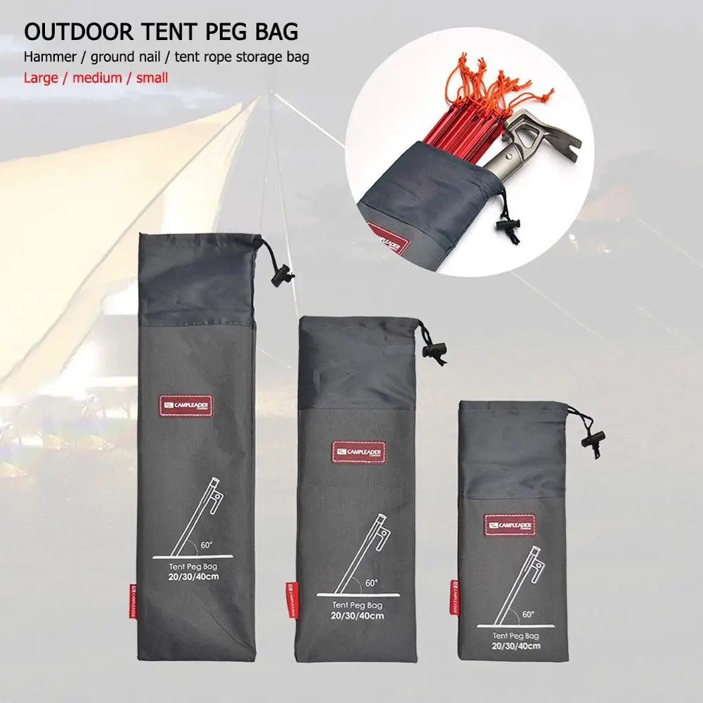 Equipment Storage Pouch Tent Accessories Hammer Tent Pegs Storage Bag Tent Pegs Bag Pegs Nails Storage Bag Tools Storage Bags