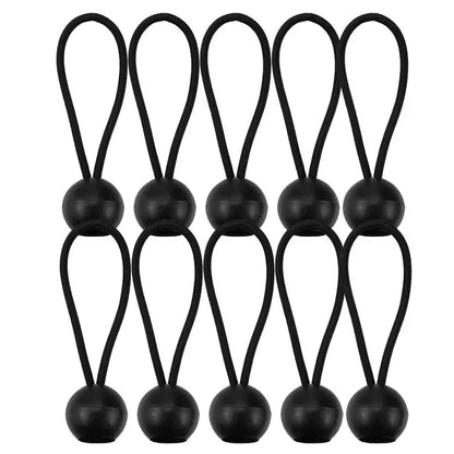 10 Ppc Elastic Fixed Tent Ball Rope Trampoline Beach Net Elastic Rope Strap Canopy Fixed Rope for Camping Tent Accessories