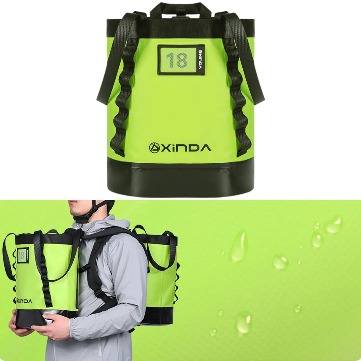 Climbing Equipment Rope Bag Lightweight Practical Organizer Waterproof for Mountain Climbing Backpacking Hiking Fishing Backyard