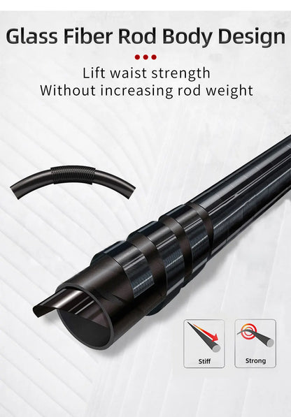 Mini Telescopic Ice Fishing Rod with 3 Tips