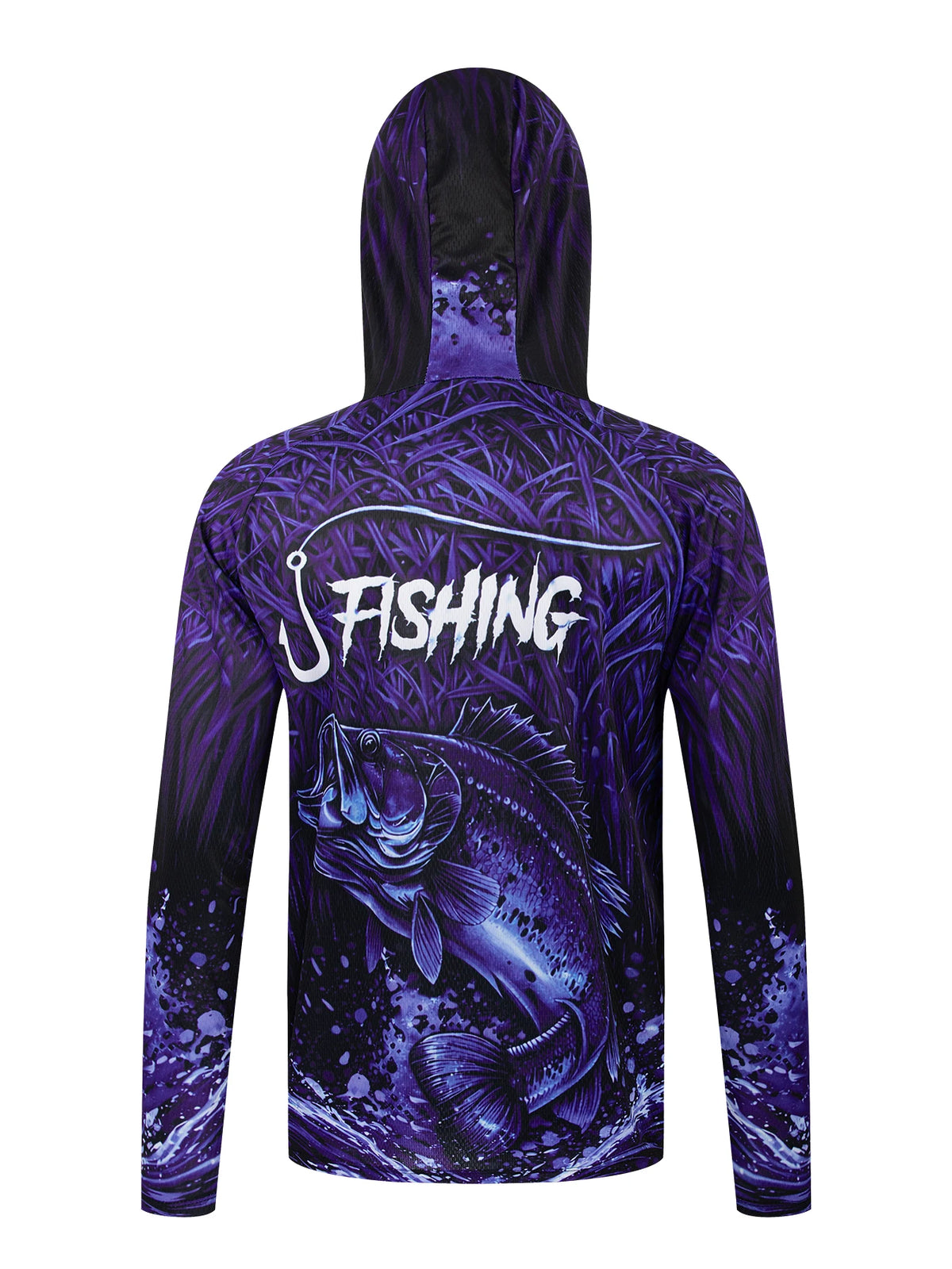 UPF 50+ Hooded Face Cover Fishing Shirt