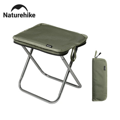 Naturehike Folding Stool for Outdoor Leisure Portable Lightweight Aluminum Chair High Load Travel Camping Foldable Fishing Chair