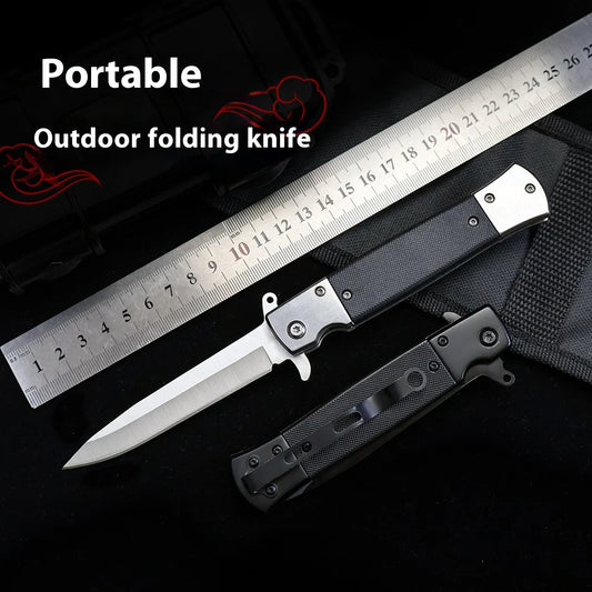 Outdoor Portable Folding Fruit Knife High Hardness Stainless Steel Pocket Cutter Camping Survival Vegetable Peeling Knife EDC Ha