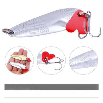Metal Spoon and Crankbait Lure Kit (16 Pieces) with Box