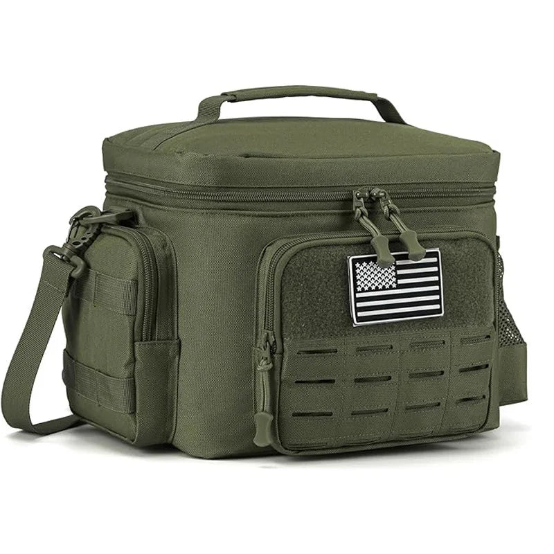 Tactical Thermal Cooler Bag Outdoor Heavy Duty Lunch Box Work Leakproof Insulated Durable Lunch Bag For Camping Picnic