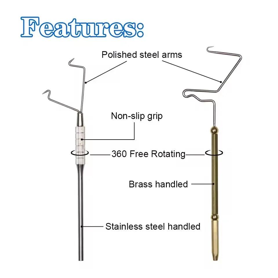Rotating Whip Finisher Fly Tying Tool