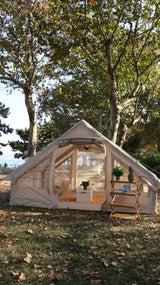 Large Inflatable Tent Tents for Outdoor Camping, Waterproof and Sunscreen, Family Dinner, 3-4 People