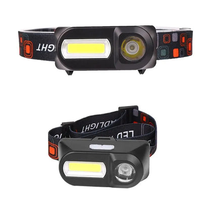 Outdoor Head Lamp Strong Light Cobled Multi Function Headlight USB Charging Head Mounted Flashlight Outdoor Night Fishing