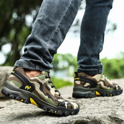 2025 Outdoor Hiking Shoes – Camouflage Trail Running Sneakers for Men & Women, Summer/Winter Trekking Footwear