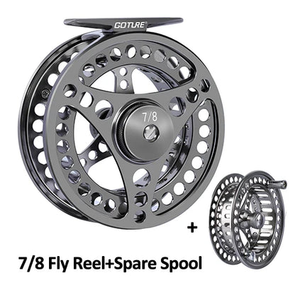 Goture CNC Large Arbor Fly Reel with Spare Spool