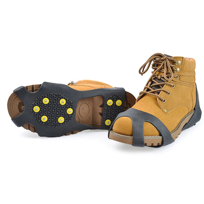 10 Teeth Climbing Crampons Anti-Slip Snow Claw Shoe Covers Unisex Boots Snow Cleats Walking Hiking Accessories