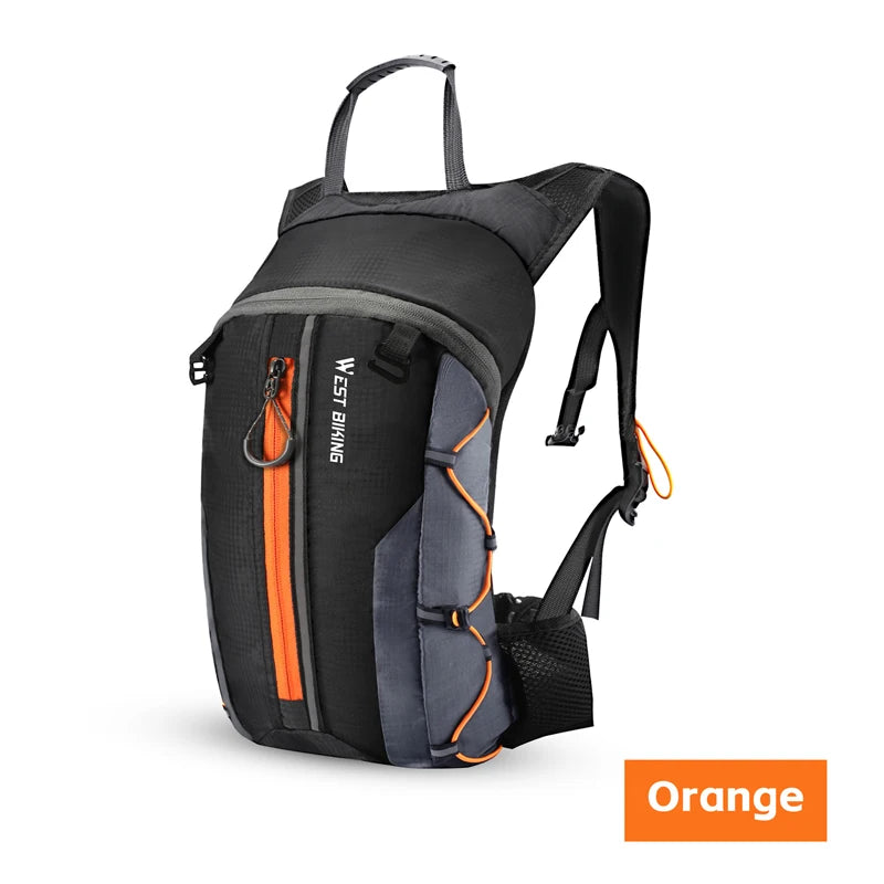 WEST BIKING 10L Cycling Backpack Lightweight Outdoor Sports Running Hiking Climbing Hydration Bag Waterproof Flodable Travel Bag
