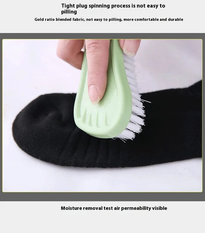 Men's Mid Tube Sports Socks, Badminton Running, Outdoor Socks, Woolen Socks, Sweat Absorbing and Anti Slip Basketball Socks
