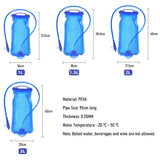 ThinkRider Water Bladder Water Reservoir Hydration Pack Storage Bag BPA Free - 1L 1.5L 2L 3L Running Hydration Vest Backpack