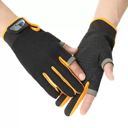 2-Finger Cut Touchscreen Fishing Gloves