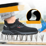 Men’s Safety Shoes – Lightweight Breathable Summer Work Sneakers | Puncture & Impact Resistant Steel Toe Footwear