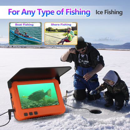 HD Underwater Fishing Camera with Video Recording & Night Vision
