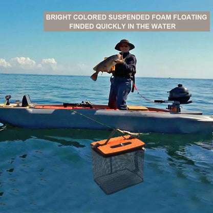 Floating Collapsible Fish and Minnow Basket