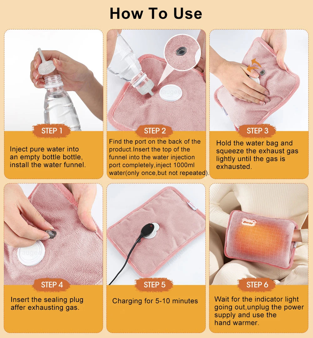 Rechargeable Electric Hand Warmer Pillow
