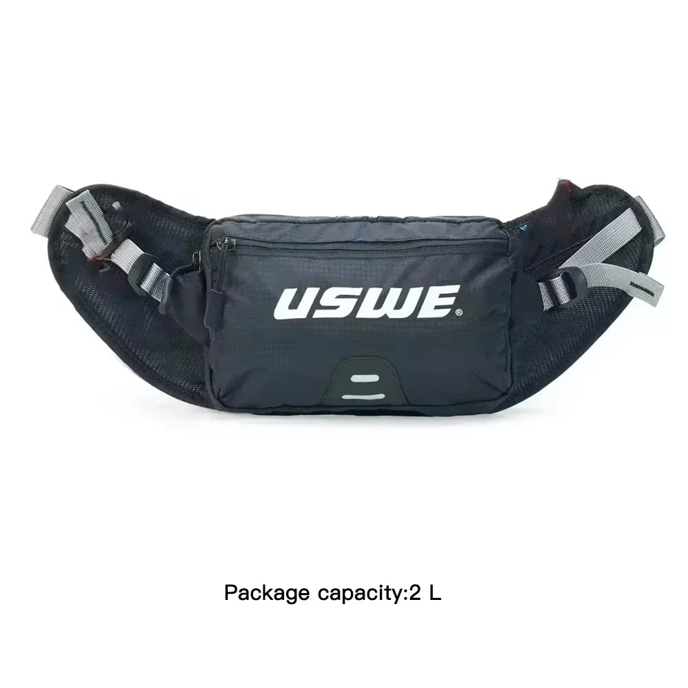 Hip Pack - with Organizer and Side Pockets, Bounce Free Hip Belt (2L, Black)