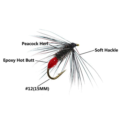 Wifreo Red Ant Wet Flies #12 (6 Pack)