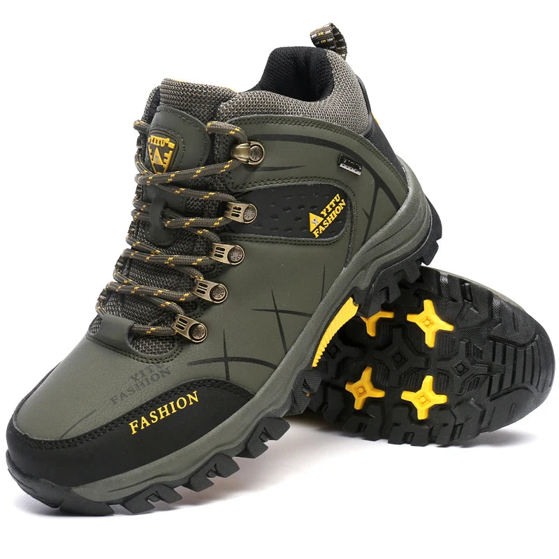 Men’s Waterproof Hiking Boots – Outdoor Trekking, Camping & Climbing Shoes, Wear-Resistant & Non-Slip