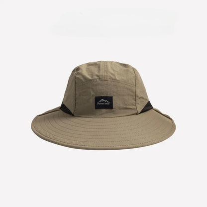 WRELS Wide Brim Neck Protection Bucket Hat