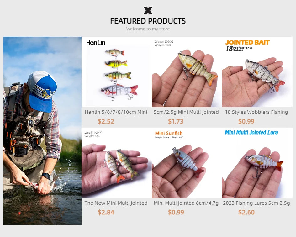 Hanlin Jointed Sunfish Swimbait 7.5cm