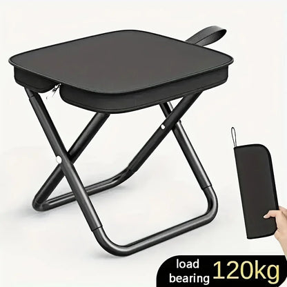 Portable Folding Stool Lightweight Camping Chair Foldable Seat for Fishing Hiking Travel Outdoor & Indoor Use