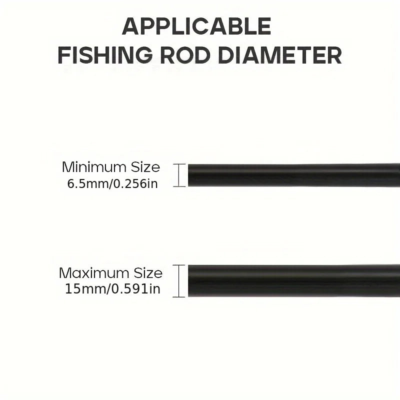Silicone Fishing Rod Hook Keepers (5 Pack)