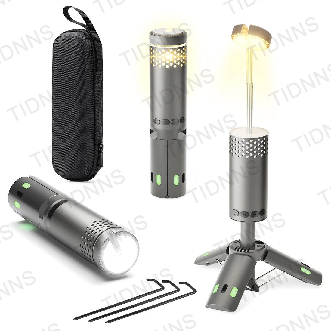 10000mAh Camping Light USB Rechargeable LED Emergency Lamp Outdoor Portable Lanterns with Magnetic Flashlight for BBQ Tents