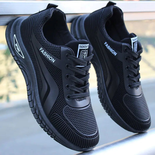 Men’s Casual Breathable Sneakers – Lightweight Anti-Slip Running Shoes for Outdoor Sports & Daily Wear