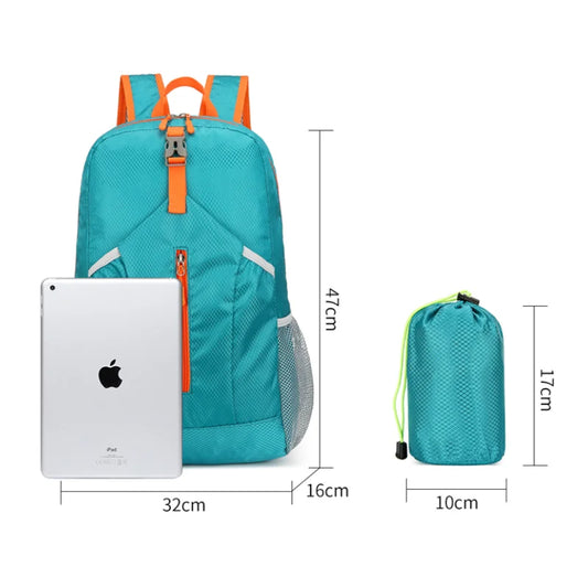 Outdoor Sports Shoulder Bag Ultra-light Large Capacity Folding Backpack Mountaineering Top Pack Suitable for Hiking, Cycling
