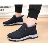 Men’s Winter Warm Cotton Shoes – Non-Slip Casual Snow Boots with Chunky Sole