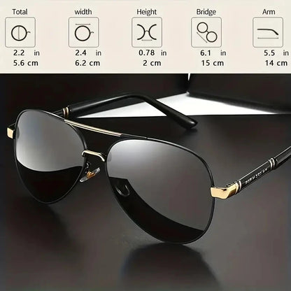 Metal Frame Polarized Sunglasses