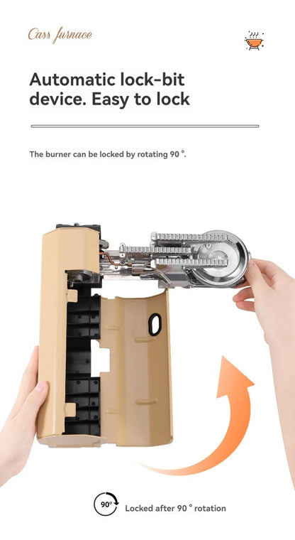 2600W Portable Folding Stove Camping Gas Stove Outdoor Hiking BBQ Travel Cooking Grill Cooker Cassette Gas Burner