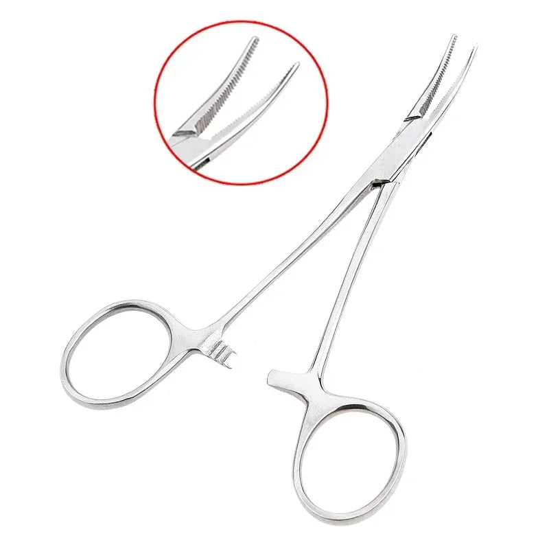 Curved Hemostat Fishing Forceps