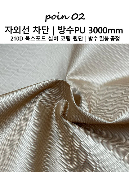 Top Lander Large Camping Waterproof Tarp Oxford 4X6 Outdoor Canopy Sun Shelter Tent Tourist Awning Shade for Multiple People